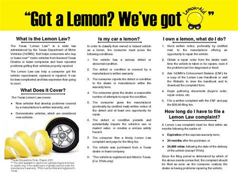 lemon law on construction equipment